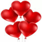 SVNFOXX Red Heart Balloons For Decoration Birthday Party Anniversary Baby Shower [Pack of 50]