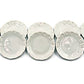 1shopforyou 10 x 30 mm.(3.ocm) White Scallop Plate Dish Dollhouse Miniature