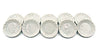 1shopforyou 10 x 30 mm.(3.ocm) White Scallop Plate Dish Dollhouse Miniature
