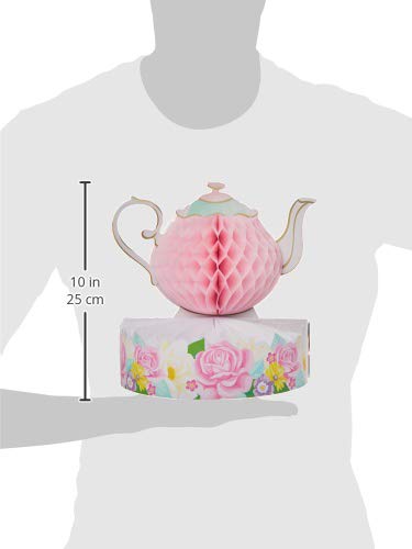 Creative Converting Floral Tea Party Centerpiece, 1 ct Multicolor, 9 x 10