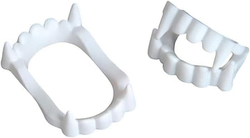The Dreidel Company Halloween White Teeth Fangs Teeth, Costume, Funny Halloween Dress-Up, Pretend Play Decoration (288-Pack)