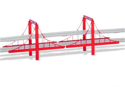 Carrera Bridge Set - Red, Medium - Plastic Material, Model 20061604