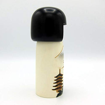 Usaburo Sosaku Kokeshi Doll Fujiyama Made In Japan