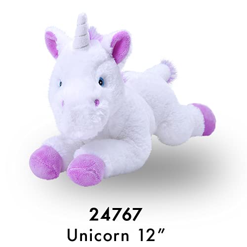 Wild Republic Ecokins Unicorn Stuffed Animal 12 Inch, Eco Friendly Gifts For Kids, Plush Toy, Handcrafted Using 16 Recycled Plastic Water Bottles, 12 Inches