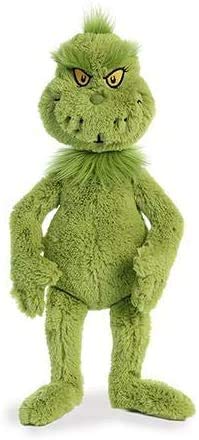 Aurora World Plush Dr. Seuss The Grinch & Cindy Lou Who Set - 18" Green, Blonde, Red Plush Toys