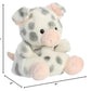 Aurora® Spotted Piglet™ Stuffed Animal - Mini White Pocket-Sized Palm Pals™ Collectible - 5 Inches