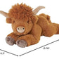 WILD REPUBLIC Ecokins Highland Cow Plush Toy, 12", Eco-Friendly Recycled Material, Model 28473