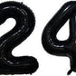 CollectiveMed. Number Foil Balloon 16 Inch  Black Colour (BLACK24)