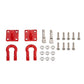 Tow Hook Trailer Chain for 1:10 RC Car Crawler, Tow Hook Steel Tow Rope,U Shaped Rescue Tow Hook for Traxxas Trx4 Axial Scx10 Wr