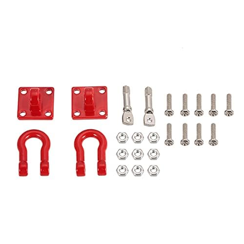 Tow Hook Trailer Chain for 1:10 RC Car Crawler, Tow Hook Steel Tow Rope,U Shaped Rescue Tow Hook for Traxxas Trx4 Axial Scx10 Wr
