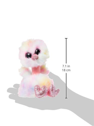 Ty Beanie Boo's Avery Ostrich 15cm - Multicolored Plush Toy, Model 36699, Polyester Material