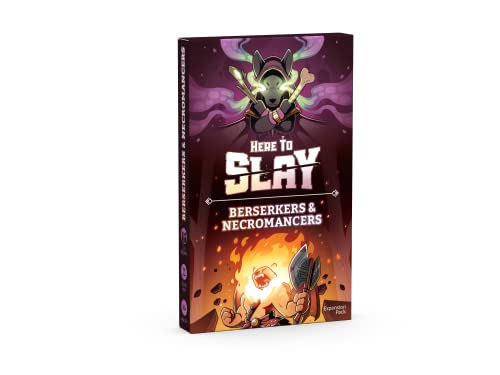 Unstable Games Berserker & Necromancer Expansion Pack for Here to Slay - One Size, Paper, Black & White, Model 6083-HS-EXP1