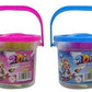 Shyam Creation Non Toxic Clay Bucket With Tool Small (Pack Of 2) || Multicolour Clay Bucket