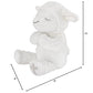 Little Love By Nojo Baptism White Plush Lamb With Praying Hands And Embroidered Cross