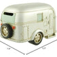 RV Collectibles Coin Bank, Silver Vintage Travel Trailer Camper, 6.5-inch