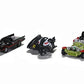 Jada Toys Nano Hollywood Rides Batman 1966 Classic TV Series 3 PK, Black,olive