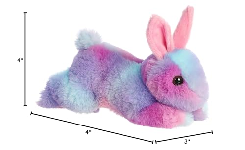 Aurora Adorable Mini Flopsie Spring Time Bunny Stuffed Animal - Playful Ease - Timeless Companions - Lavender 8 Inches