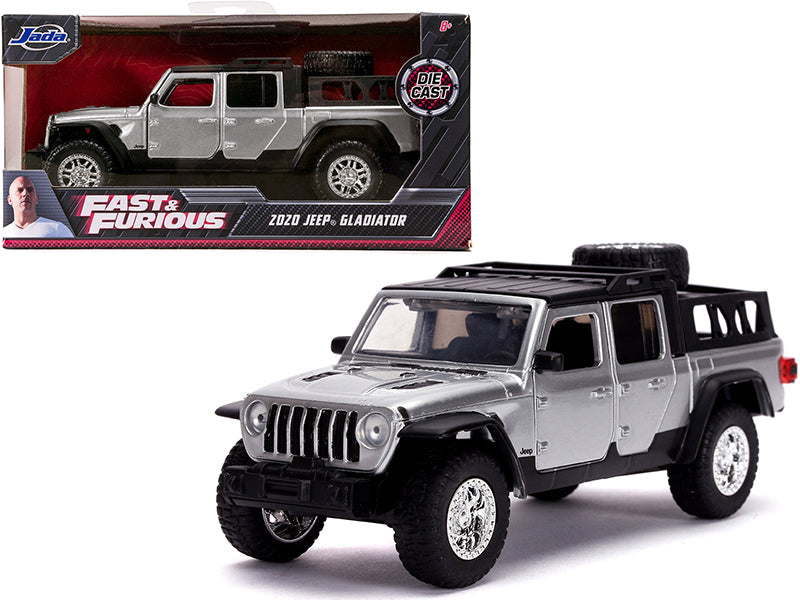2020 Jeep Gladiator Pickup Truck Silver with Black Top ''Fast & Furious'' Movie 1/32 Diecast Model Car by Jada