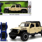 2020 Jeep Gladiator Rubicon Pickup Truck Cream With Roof Rack With Extra Wheels ''Just Trucks'' Series 1/24 Diecast Model Car By