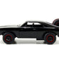 Dom'S Dodge Charger R/T Black With Red Tail Stripe And 1968 Dodge Charger Widebody Matt Black With Bronze Tail Stripe Set Of 2 P