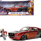 1967 Ford Mustang Shelby Gt-500 Red Metallic And Gray Metallic With Star-Lord Diecast Figurine ''Guardians Of The Galaxy'' ''Mar