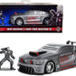 2006 Ford Mustang Gt Gray Metallic And War Machine Diecast Figurine ''Avengers'' ''Marvel'' Series ''Hollywood Rides'' Series 1/