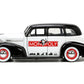 1939 Chevrolet Master Deluxe Black And White ''Monopoly'' And Mr. Monopoly Diecast Figure ''Hollywood Rides'' Series 1/24 Diecas