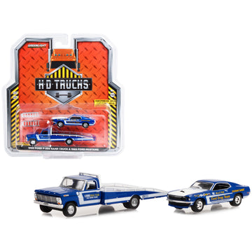 1969 Ford F-350 Ramp Truck Blue The Going Thing And 1969 Ford Mustang Blue Hubert Platt'S Georgia Shaker Ford Drag Team Heavy Du