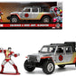 2020 Jeep Gladiator Pickup Truck Silver And Colossus Diecast Figurine ''X-Men'' Marvel ''Hollywood Rides'' Series 1/32 Diecast M