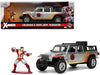 2020 Jeep Gladiator Pickup Truck Silver And Colossus Diecast Figurine ''X-Men'' Marvel ''Hollywood Rides'' Series 1/32 Diecast M