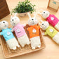 Korean Style Simple Cartoon Rabbit Pencil Case Creative Pencil Stationery Bag Children's Cute Plush Toy Primary School Gift