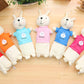 Korean Style Simple Cartoon Rabbit Pencil Case Creative Pencil Stationery Bag Children's Cute Plush Toy Primary School Gift