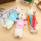 Korean Style Simple Cartoon Rabbit Pencil Case Creative Pencil Stationery Bag Children's Cute Plush Toy Primary School Gift