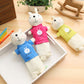 Korean Style Simple Cartoon Rabbit Pencil Case Creative Pencil Stationery Bag Children's Cute Plush Toy Primary School Gift