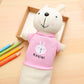 Korean Style Simple Cartoon Rabbit Pencil Case Creative Pencil Stationery Bag Children's Cute Plush Toy Primary School Gift