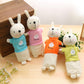 Korean Style Simple Cartoon Rabbit Pencil Case Creative Pencil Stationery Bag Children's Cute Plush Toy Primary School Gift