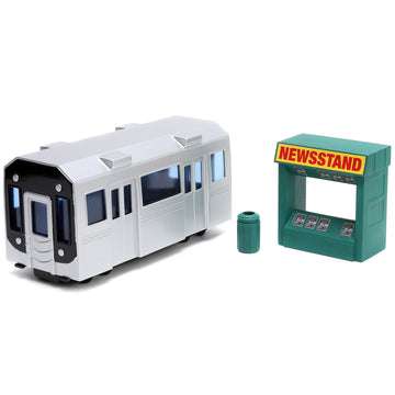 Nano Scene Jada Marvel Spider-Man Daily Bugle W/Die-Cast Collectible Figures, Toys For Adults