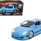 Porsche 911 GT3 RS Light Blue with Black Accents inchFast Fiveinch (2011) Movie inch25 Years of Fast & Furiousinch Series 1/24 Diecast Model Car by Jada