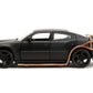 2006 Dodge Charger Matt Black With Outer Cage ''Fast & Furious'' Movie 1/24 Diecast Model Car By Jada