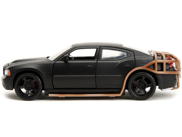 2006 Dodge Charger Matt Black With Outer Cage ''Fast & Furious'' Movie 1/24 Diecast Model Car By Jada