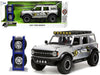 2021 Ford Bronco Gray Metallic ''Kc Hilites'' With Extra Wheels ''Just Trucks'' Series 1/24 Diecast Model Car By Jada