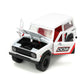 1973 Ford Bronco #008 White with Red and Black Stripes and Red Interior with Extra Wheels ''Just Trucks'' Series 1/24 Diecast Mo