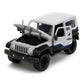 2007 Jeep Wrangler Gray and Black with Blue and White Stripes with Extra Wheels ''Just Trucks'' Series 1/24 Diecast Model Car by