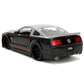 2008 Ford Shelby Mustang GT-500KR Silver and Black with Red Stripes ''Bigtime Muscle'' Series 1/24 Diecast Model Car by Jada