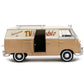 Volkswagen Bus ''Wheeljack'' Tan And Beige ''Frank'S Tv Repair'' And Transformers Logo Diecast Statue ''Transformers: Rise Of Th