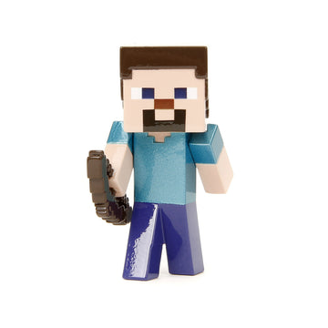 Set Of 4 Diecast Figures ''Minecraft'' Video Game ''Metalfigs'' Series Diecast Models By Jada