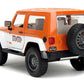 2017 Jeep Wrangler Orange Metallic And White And Orange M&M Diecast Figure ''M&M'S'' ''Hollywood Rides'' Series 1/24 Diecast Mod