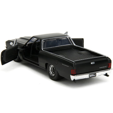 1967 Chevrolet El Camino Matt Black ''Fast & Furious'' Series 1/32 Diecast Model Car by Jada