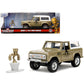 Jada Toys 1:32 Die-Cast 1973 Ford Bronco & Groot Figure - Green, Model 34415, Perfect for Kids and Adults