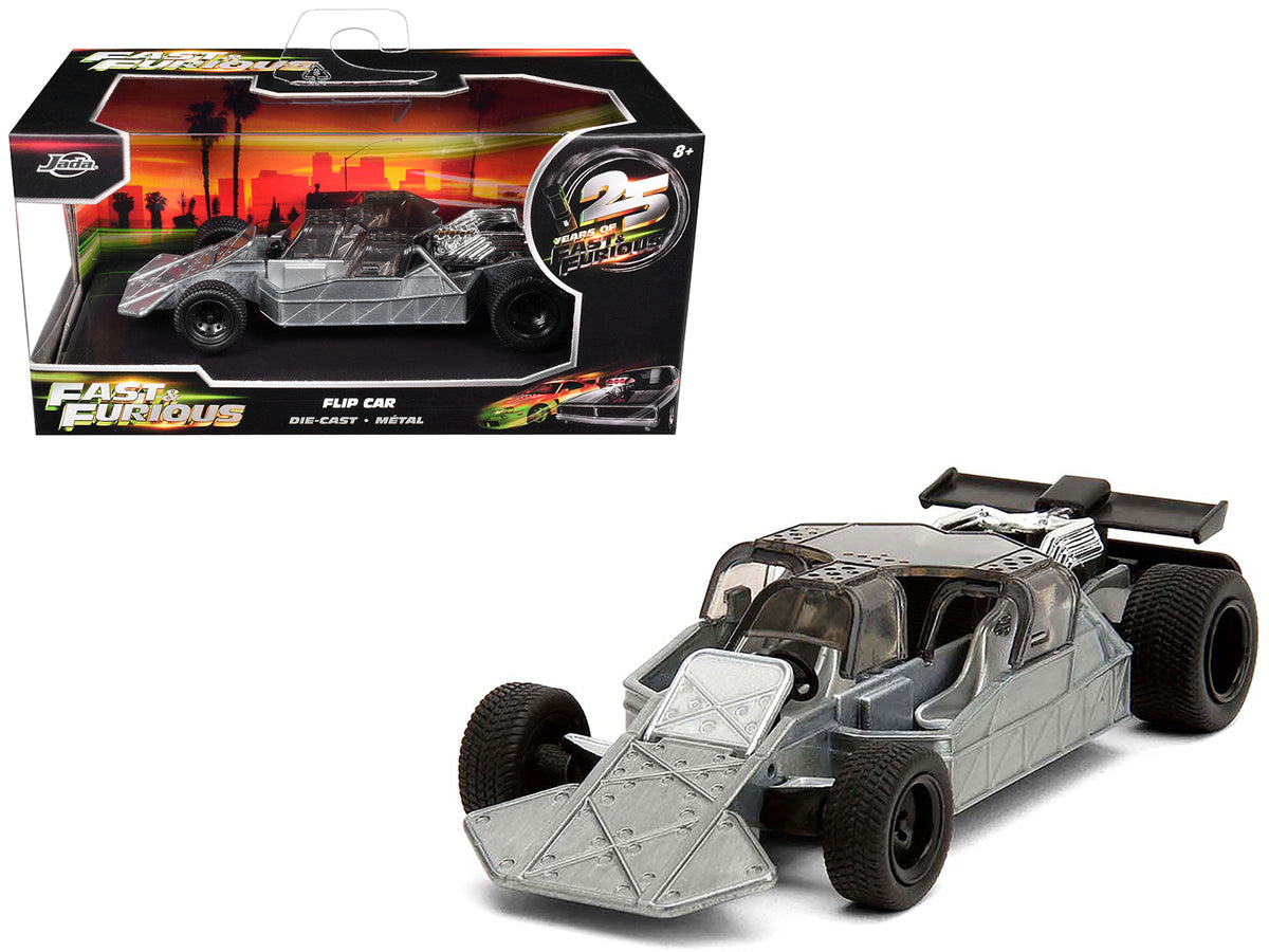 Flip Car Raw Metal inchFast & Furious 6inch (2013) Movie inch25 Years of Fast & Furiousinch Series 1/32 Diecast Model Car by Jada